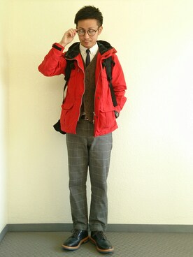 「tricker's」｜「アイテム（マウンテンパーカー）」を使った、matsu★さん（メンズ・167cm）の秋コーディネート
