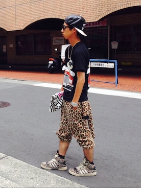 「adidas Originals by JEREMY SCOTT」｜「アイテム（キャップ）」を使った、ーハールートーさん（メンズ・171cm）の夏コーディネート