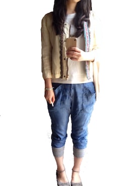 「ACME FURNITURE（アクメファニチャー）のアイテム（バッグ）」を使った、Ahiruさん（レディース・161cm）の夏コーディネート