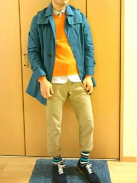 「WILLIAM LOCKIE（ウィリアムロッキー）のアイテム」を使った、NORIさん（メンズ・172cm）の秋コーディネート