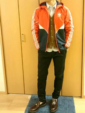 「WILLIAM LOCKIE（ウィリアムロッキー）のアイテム」を使った、NORIさん（メンズ・172cm）の秋コーディネート
