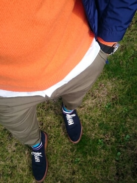 「WILLIAM LOCKIE（ウィリアムロッキー）のアイテム」を使った、NORIさん（メンズ・172cm）の秋コーディネート