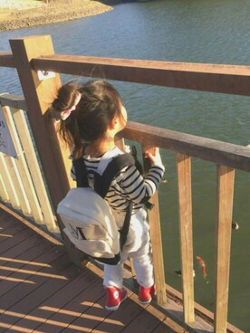 「コンバース ハイカット」｜「アイテム（オールインワン・サロペット）」を使った、minosan♥︎さん（キッズ・90cm）の春コーディネート