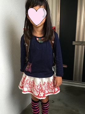 「3姉妹」｜Ariiiさん（キッズ・120cm）の秋コーディネート