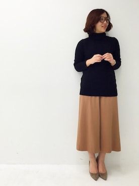 「IEDIT」｜ayapiさん（レディース・156cm）の冬コーディネート