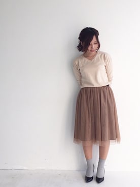 「IEDIT」｜ayapiさん（レディース・156cm）の冬コーディネート