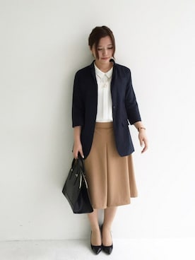 「アイテム（福袋/福箱）」を使った、ayapiさん（レディース・156cm）の春コーディネート