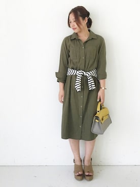 「アイテム（腕時計）」を使った、ayapiさん（レディース・156cm）の春コーディネート