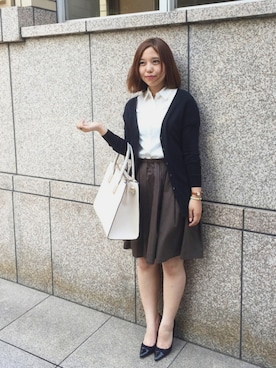 「アイテム（ヘアゴム）」を使った、ayapiさん（レディース・156cm）の春コーディネート