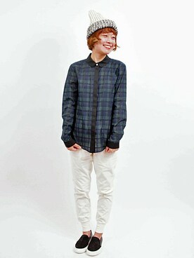 「ブラックウォッチ」｜FREDY&GLOSTERさん（レディース・153cm）の秋コーディネート