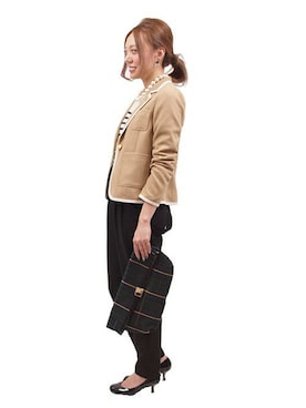 「パールアクセ」｜FREDY&GLOSTERさん（レディース・161cm）の冬コーディネート