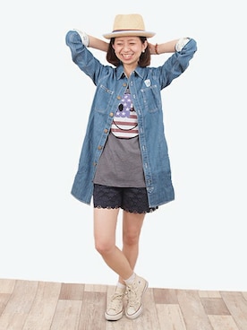 「LEE」｜FREDY&GLOSTERさん（レディース・159cm）の春コーディネート