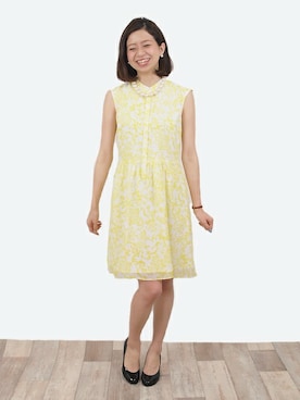 「春ワンピ」｜FREDY&GLOSTERさん（レディース・159cm）の春コーディネート