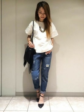 JEANASIS札幌ステラプレイス店STAFFさん（レディース・160cm）の夏コーディネート