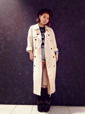 「FIG&VIPER（フィグアンドバイパー）のアイテム（その他シューズ）」を使った、RINAさん（レディース・157cm）の春コーディネート