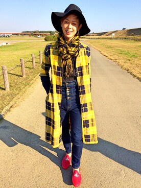 「Bershka（ベルシュカ）のアイテム（ハット、ブラック系）」を使った、RYUMAさん（メンズ・171cm）の秋コーディネート