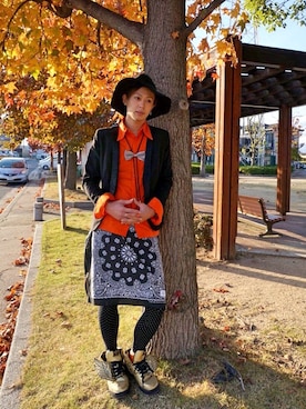 「adidas Originals by JEREMY SCOTT」｜「アイテム（ジャケット/アウター）」を使った、RYUMAさん（メンズ・171cm）の秋コーディネート