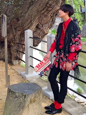 「chanel」｜「アイテム（その他アウター）」を使った、RYUMAさん（メンズ・171cm）の夏コーディネート