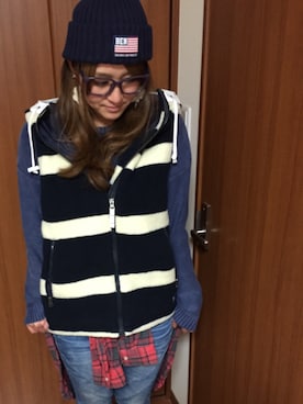 「HELLY HANSEN（ヘリーハンセン）のアイテム（その他アウター）」を使った、misaaaatoさん（レディース・160cm）の冬コーディネート