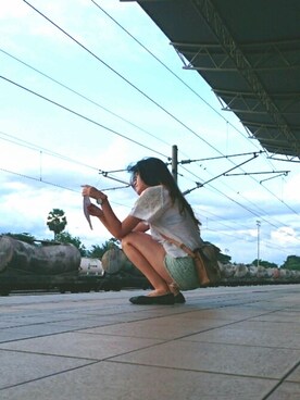 「ESPRIT（エスプリ）のアイテム（バッグ）」を使った、belleさん（レディース・163cm）の春コーディネート