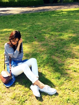 「RYU（リュー）のアイテム（バッグ）」を使った、ayaayaさん（レディース・165cm）の冬コーディネート