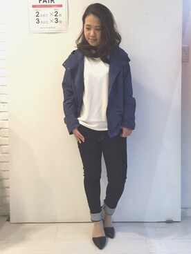 「アクティブコーデ」｜「アイテム（その他アウター）」を使った、kana.♡さん（レディース・152cm）の春コーディネート