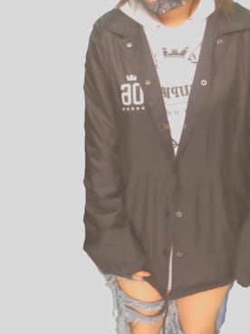 「SUPRA（スープラ）のアイテム（ジャケット/アウター）」を使った、JUrIさん（レディース・163cm）の春コーディネート