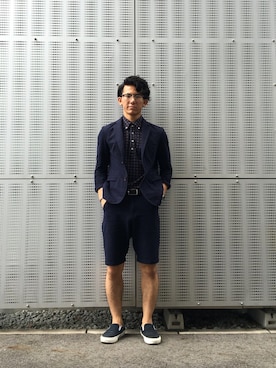 「アイテム（バングル/リストバンド）」を使った、shuさん（メンズ・165cm・10代）の夏コーディネート