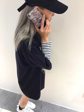 「BLACK BY MOUSSY（ブラックバイマウジー）のアイテム（PC・スマホグッズ/家電）」を使った、M-factoryさん（レディース・165cm）の秋コーディネート