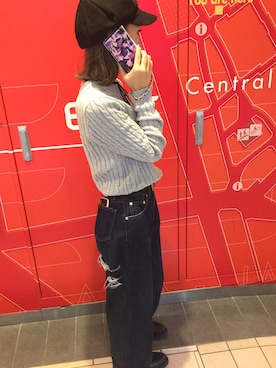「rienda（リエンダ）のアイテム（PC・スマホグッズ/家電）」を使った、M-factoryさん（レディース・165cm）の秋コーディネート