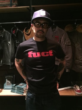 「FUCT」｜「アイテム（キャップ）」を使った、손희락さん（メンズ・168cm）の春コーディネート