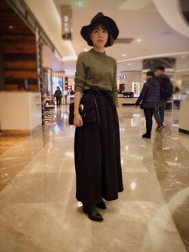蔡William俊さん（レディース・165cm）の冬コーディネート