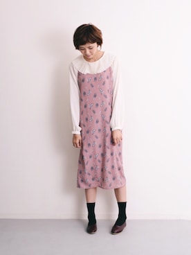 「おめかしコーデ」｜「アイテム（バレエシューズ）」を使った、メルロープリュスさん（レディース・164cm）の秋コーディネート