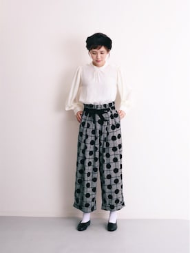 「アイテム（ヘアバンド）」を使った、メルロープリュスさん（レディース・164cm）の秋コーディネート