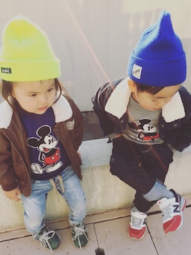 Aobaさん(キッズ・90cm)の冬コーディネート