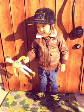 Aobaさん（キッズ・90cm）の冬コーディネート