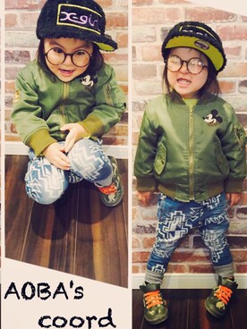 Aobaさん（キッズ・90cm）の冬コーディネート