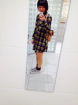 「アイテム（シャツワンピース）」を使った、mo☆さん（レディース・156cm・20代）の秋コーディネート