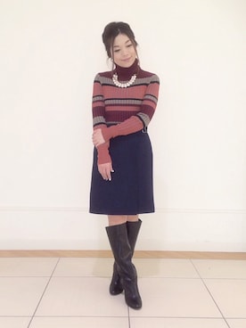Chisaさん(レディース・154cm)の秋コーディネート