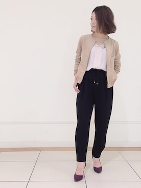 「laboratory work（ラボラトリーワーク）のアイテム（ジャケット/アウター）」を使った、Chisaさん（レディース・154cm）の秋コーディネート