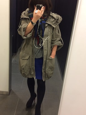 「BORNY（ボルニー）のアイテム（トップス）」を使った、もぐさん（レディース・153cm）の冬コーディネート