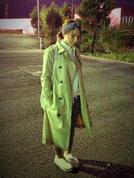 「アイテム（トレンチコート）」を使った、toyo...。さん（レディース・160cm・20代）の秋コーディネート