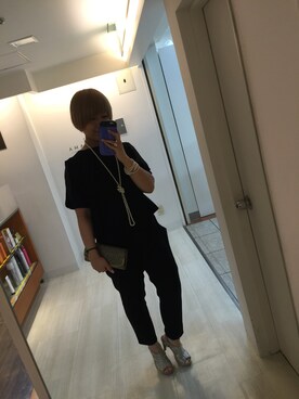 「A part by（アパートバイ）のアイテム（つなぎ/オールインワン）」を使った、HOLYさん（レディース・161cm）の夏コーディネート