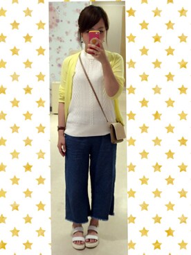 「SEVENDAYS=SUNDAY（セブンデイズサンデイ）のアイテム（ベスト）」を使った、satsukiさん（レディース・157cm）の夏コーディネート