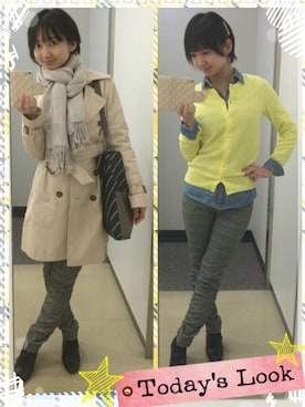 「アイテム（ブーティ）」を使った、智恵莉/Chieriさん（レディース・153cm・30代）の春コーディネート