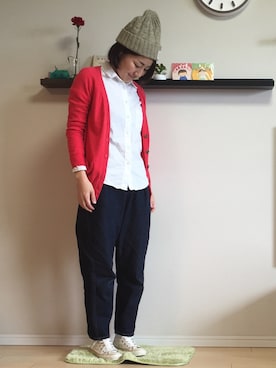 「マムジーンズ」｜TESCOさん（レディース・157cm）の春コーディネート