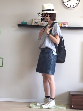 TESCOさん（レディース・157cm）の夏コーディネート