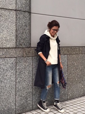 「Frederick（フレデリック）のアイテム（トップス）」を使った、sayakaさん（レディース・160cm）の秋コーディネート