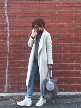 「JET（ジェット）のアイテム（ジャケット/アウター）」を使った、sayakaさん（レディース・160cm）の冬コーディネート