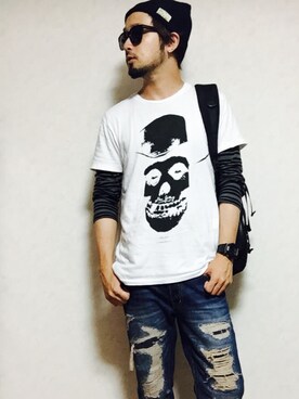 「N.HOOLYWOOD」｜「アイテム（ニットキャップ/ビーニー）」を使った、Shinya Katsuki さん（メンズ・172cm）の夏コーディネート